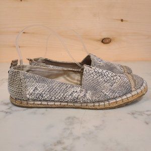 The Sak Shoes Canvas Slip On Espadrille Flats Womens 9